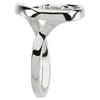 14k White Gold Scroll Fashion Ring, Size 7 14k White Gold Scroll Fashion Ring, Size 7