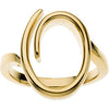 14k Yellow Gold Freeform Ring, Size 7 14k Yellow Gold Freeform Ring, Size 7