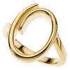 14k Yellow Gold Freeform Ring, Size 7 14k Yellow Gold Freeform Ring, Size 7
