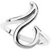 14k White Gold Freeform Ring, Size 7 14k White Gold Freeform Ring, Size 7