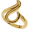 14k Yellow Gold Freeform Ring, Size 7 14k Yellow Gold Freeform Ring, Size 7
