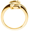 14k Yellow Gold Freeform Ring, Size 7 14k Yellow Gold Freeform Ring, Size 7
