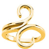 14k Yellow Gold Freeform Ring, Size 7 14k Yellow Gold Freeform Ring, Size 7
