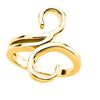 14k Yellow Gold Freeform Ring, Size 7 14k Yellow Gold Freeform Ring, Size 7