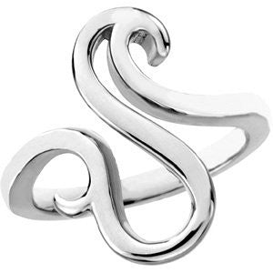 14k White Gold Fashion Ring, Size 7 14k White Gold Fashion Ring, Size 7