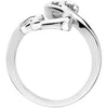 14k White Gold Fashion Ring, Size 7 14k White Gold Fashion Ring, Size 7