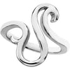 14k White Gold Fashion Ring, Size 7 14k White Gold Fashion Ring, Size 7