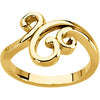 14k Yellow Gold Fashion Ring, Size 7 14k Yellow Gold Fashion Ring, Size 7