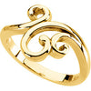 14k Yellow Gold Fashion Ring, Size 7 14k Yellow Gold Fashion Ring, Size 7