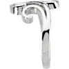 14k White Gold Freeform Ring, Size 7 14k White Gold Freeform Ring, Size 7