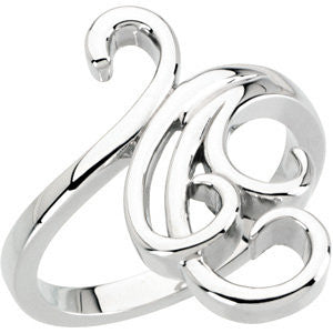 14k White Gold Fashion Ring, Size 7 14k White Gold Fashion Ring, Size 7