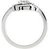 14k White Gold Fashion Ring, Size 7 14k White Gold Fashion Ring, Size 7