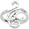 14k White Gold Fashion Ring, Size 7 14k White Gold Fashion Ring, Size 7