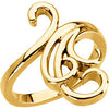 Metal Fashion Remount Ring in 14K Yellow Gold (Size 6) Metal Fashion Remount Ring in 14K Yellow Gold (Size 6)