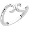 Metal Fashion Remount Ring in 14K White Gold (Size 6) Metal Fashion Remount Ring in 14K White Gold (Size 6)