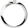 14k White Gold Fashion Ring, Size 7 14k White Gold Fashion Ring, Size 7