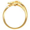 14k Yellow Gold Freeform Ring, Size 6 14k Yellow Gold Freeform Ring, Size 6