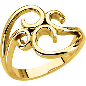 14k Yellow Gold Fashion Ring, Size 7 14k Yellow Gold Fashion Ring, Size 7