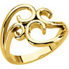 Metal Fashion Remount Ring in 14K Yellow Gold (Size 6) Metal Fashion Remount Ring in 14K Yellow Gold (Size 6)