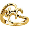 14k Yellow Gold Fashion Ring, Size 7 14k Yellow Gold Fashion Ring, Size 7