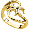14k Yellow Gold Fashion Ring, Size 7 14k Yellow Gold Fashion Ring, Size 7