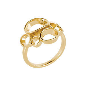 14k White Gold Freeform Ring, Size 7 14k White Gold Freeform Ring, Size 7