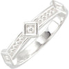 Stackable Metal Fashion Ring in Sterling Silver ( Size 6 ) Stackable Metal Fashion Ring in Sterling Silver ( Size 6 )
