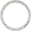 14k White Gold 5mm Hand-Woven Band Size 8.5 14k White Gold 5mm Hand-Woven Band Size 8.5