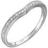 14k White Gold 1/10 CTW Diamond Band, Size 7 14k White Gold 1/10 CTW Diamond Band, Size 7