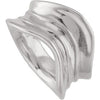 Wavy Fashion Ring in Sterling Silver ( Size 8 ) Wavy Fashion Ring in Sterling Silver ( Size 8 )