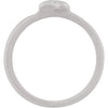 Sterling Silver Heart Ring with Matte Finish Size 9 Sterling Silver Heart Ring with Matte Finish Size 9
