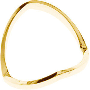 14k Yellow Gold V Shaped African Band, Size 6 14k Yellow Gold V Shaped African Band, Size 6