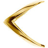 14k Yellow Gold V Shaped African Band, Size 6 14k Yellow Gold V Shaped African Band, Size 6