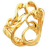Metal Fashion Ring in 14k Yellow Gold ( Size 6 ) Metal Fashion Ring in 14k Yellow Gold ( Size 6 )
