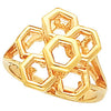 Metal Fashion Ring in 14k Yellow Gold ( Size 6 ) Metal Fashion Ring in 14k Yellow Gold ( Size 6 )