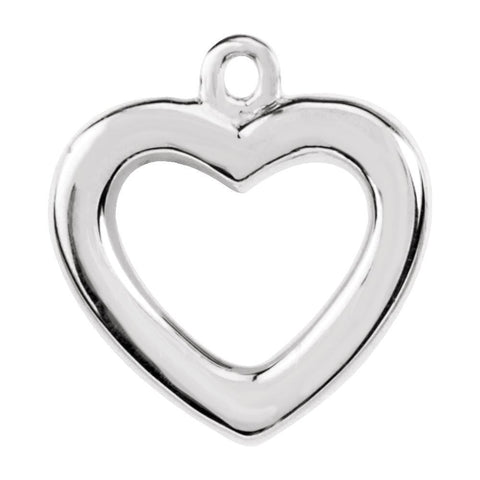 Sterling Silver Petite Heart Dangle Sterling Silver Petite Heart Dangle