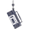 30.00 X 22.00 mm Stereo Charm in Sterling Silver 30.00 X 22.00 mm Stereo Charm in Sterling Silver