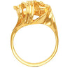14k Yellow Gold Freeform Ring, Size 6 14k Yellow Gold Freeform Ring, Size 6