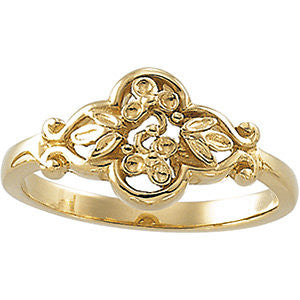 14k Yellow Gold Metal Fashion Ring, Size 6 14k Yellow Gold Metal Fashion Ring, Size 6