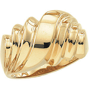 14k Yellow Gold Fashion Ring, Size 6.25 14k Yellow Gold Fashion Ring, Size 6.25
