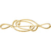 14k Yellow Gold 75x19mm Brooch 14k Yellow Gold 75x19mm Brooch