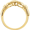 14k Yellow Gold Claddagh Wrap-Style Ring Enhancer , Size 6 14k Yellow Gold Claddagh Wrap-Style Ring Enhancer , Size 6