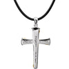 Gold Plated & Sterling Silver Three-Nails Promise 24" Necklace Gold Plated & Sterling Silver Three-Nails Promise 24" Necklace