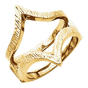 14k Yellow Gold Ring Guard , Size 6 14k Yellow Gold Ring Guard , Size 6