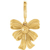 Vintage-Inspired Bow Design Charm or Bracelet in 14K Yellow Gold