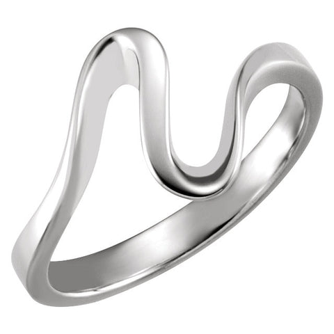 14k White Gold Metal Fashion Ring , Size 6 14k White Gold Metal Fashion Ring , Size 6