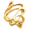 Metal Fashion Ring in 14k Yellow Gold ( Size 6 ) Metal Fashion Ring in 14k Yellow Gold ( Size 6 )