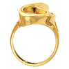 14k Yellow Gold Freeform Ring , Size 7 14k Yellow Gold Freeform Ring , Size 7
