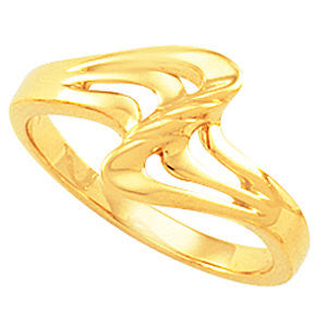 14k Yellow Gold Freeform Ring, Size 6 14k Yellow Gold Freeform Ring, Size 6