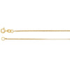 14k Yellow Gold 1mm Solid Box 18" Chain 14k Yellow Gold 1mm Solid Box 18" Chain